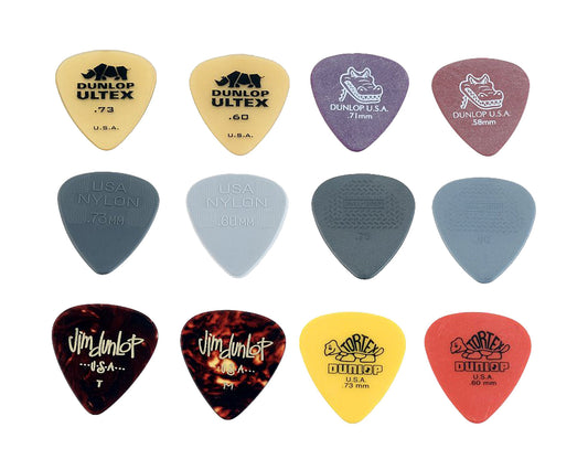 Jim Dunlop Variety Guitar Pick - Medium/Heavy (Pack of 12)