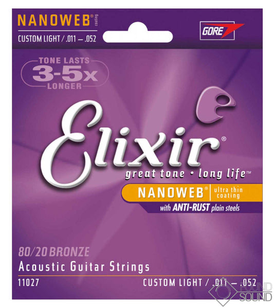 Elixir 11027 Nanoweb 80/20 Bronze