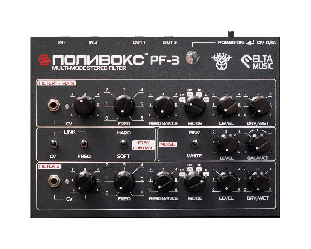ELTA Music PF 3 POLIVOX Stereo Filter Grey Found Sound