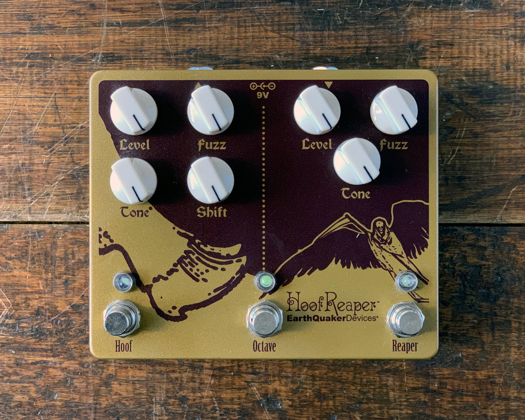 【廃盤品】EarthQuaker Devices Hoof Reaper Hoof Reaper オクターブアップ付き2チャンネルファズ — EarthQuaker