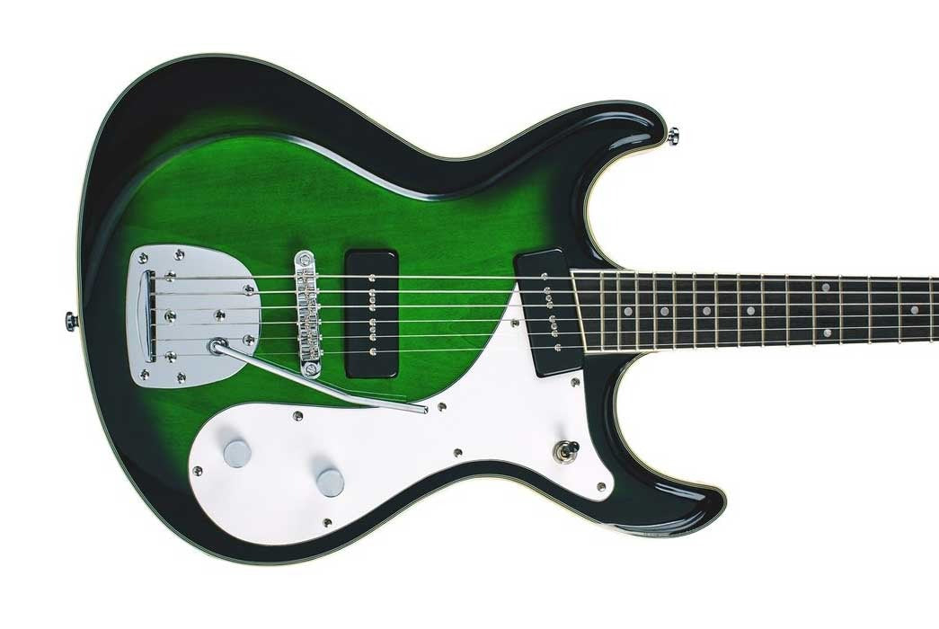 Eastwood Sidejack Baritone DLX Greenburst