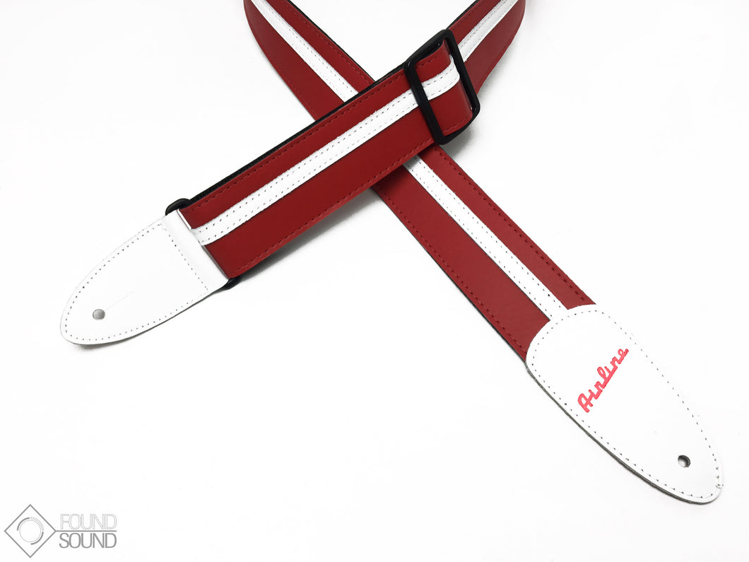 Eastwood Airline Custom Leather Strap - Red/White