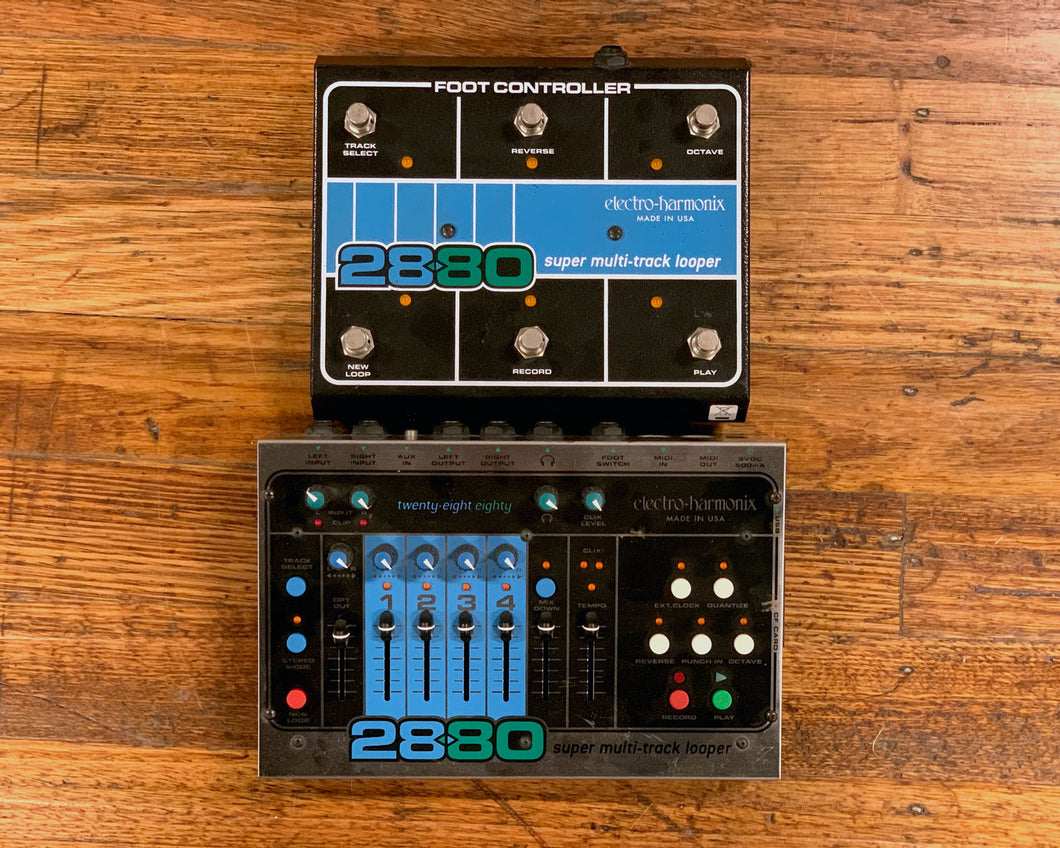 Electro Harmonix 2880 Super Multi-Track Looper & Footswitch Bundle
