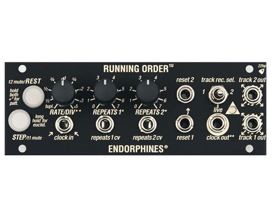 Endorphin.es Running Order 1U - Black