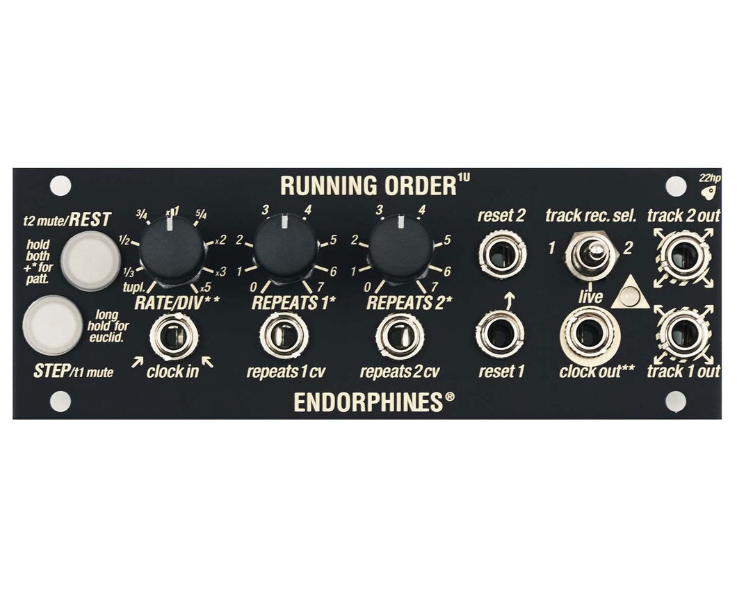 Endorphin.es Running Order 1U - Black