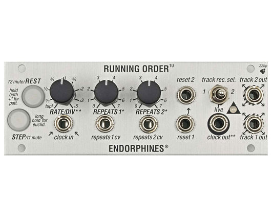 Endorphin.es Running Order 1U - Silver