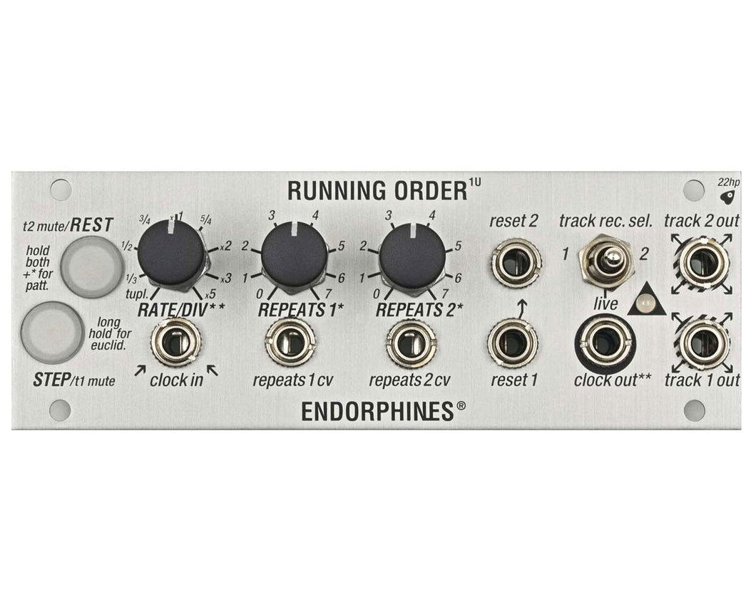 Endorphin.es Running Order 1U - Silver