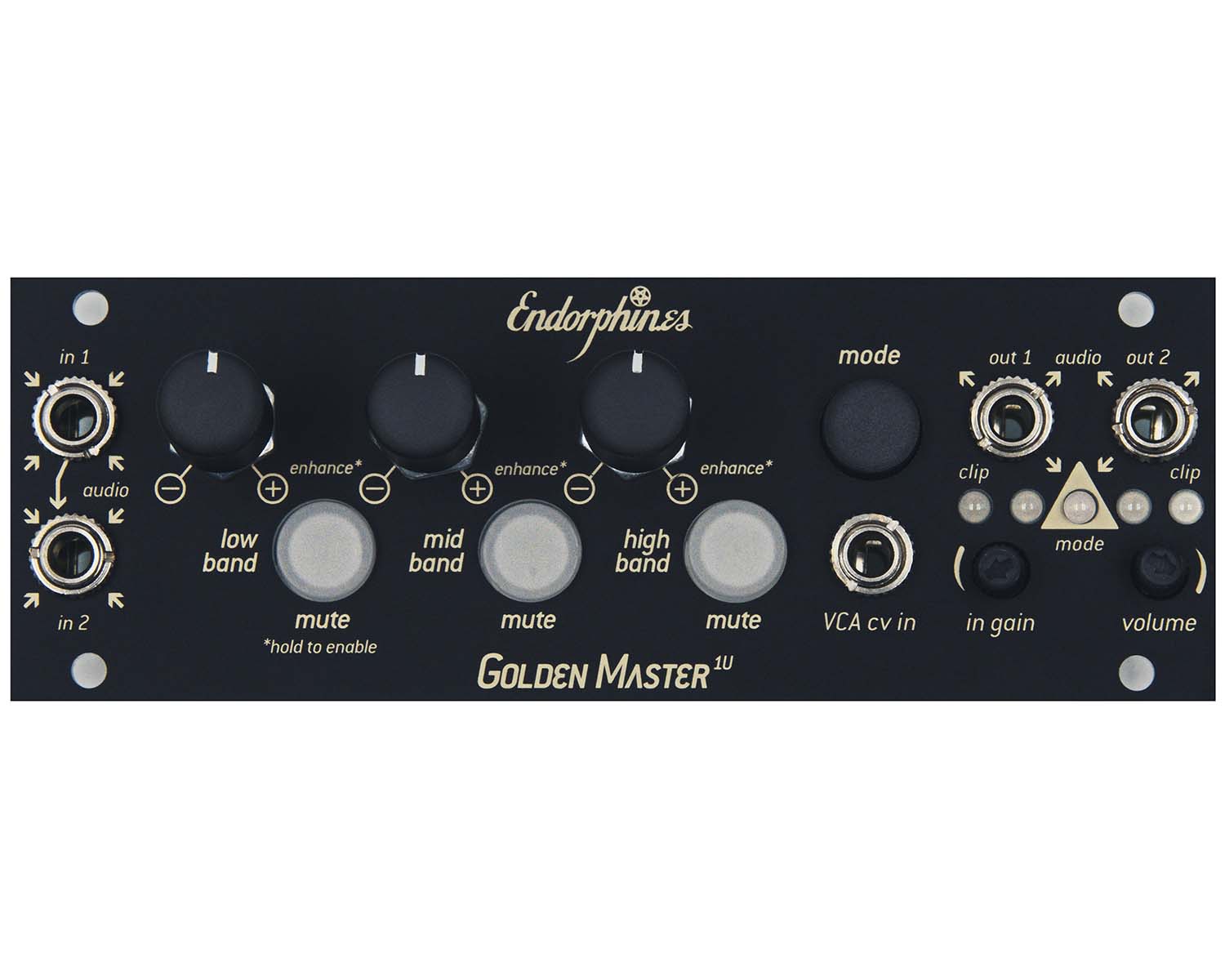 ENDORPHIN.ES GOLDEN MASTER 1U ユーロラック Endorphin.es - Golden Master 1U - Eurorack - sound of you eu