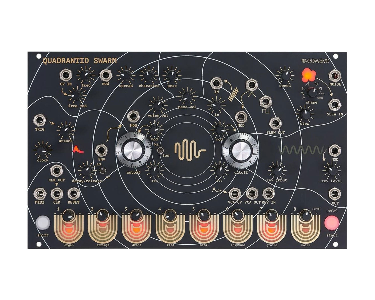 Eowave Quadrantid Swarm Polyphonic Hybrid Sound Generator Eurorack Mod ...