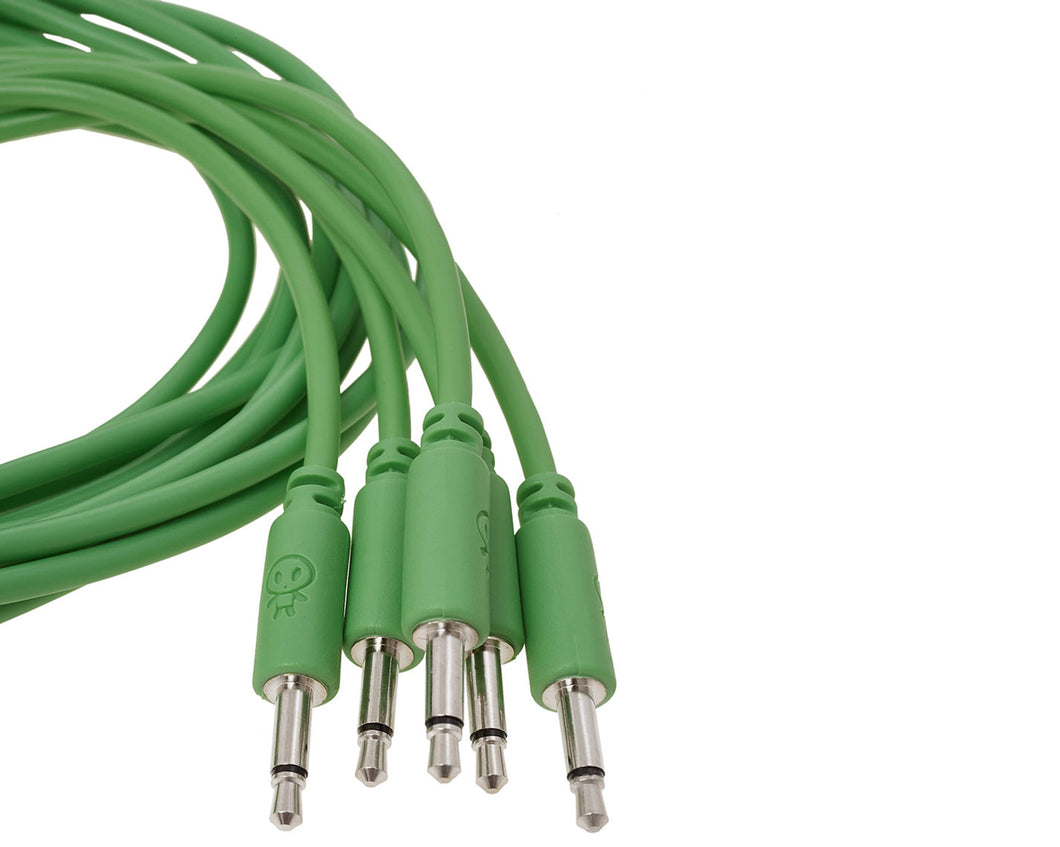 Erica Synths 90cm Green Patch Cables x 5