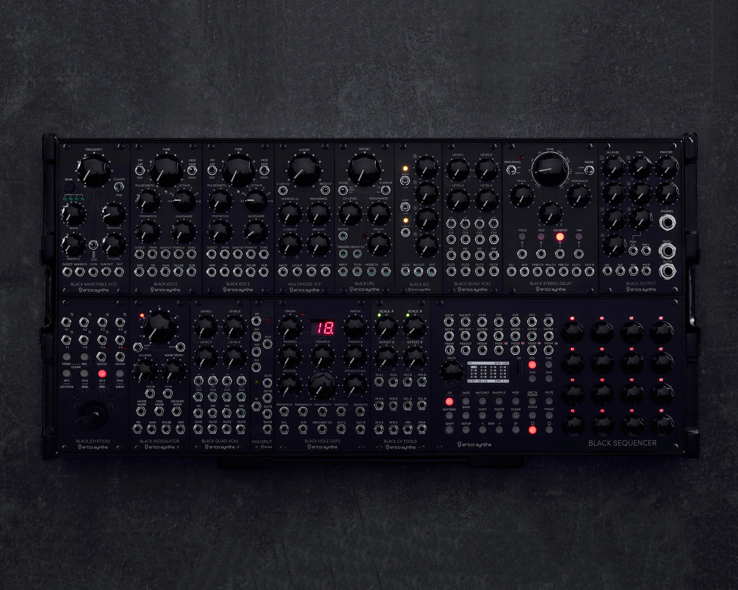 Erica Synths Black System III Eurorack Modular Synthesizer