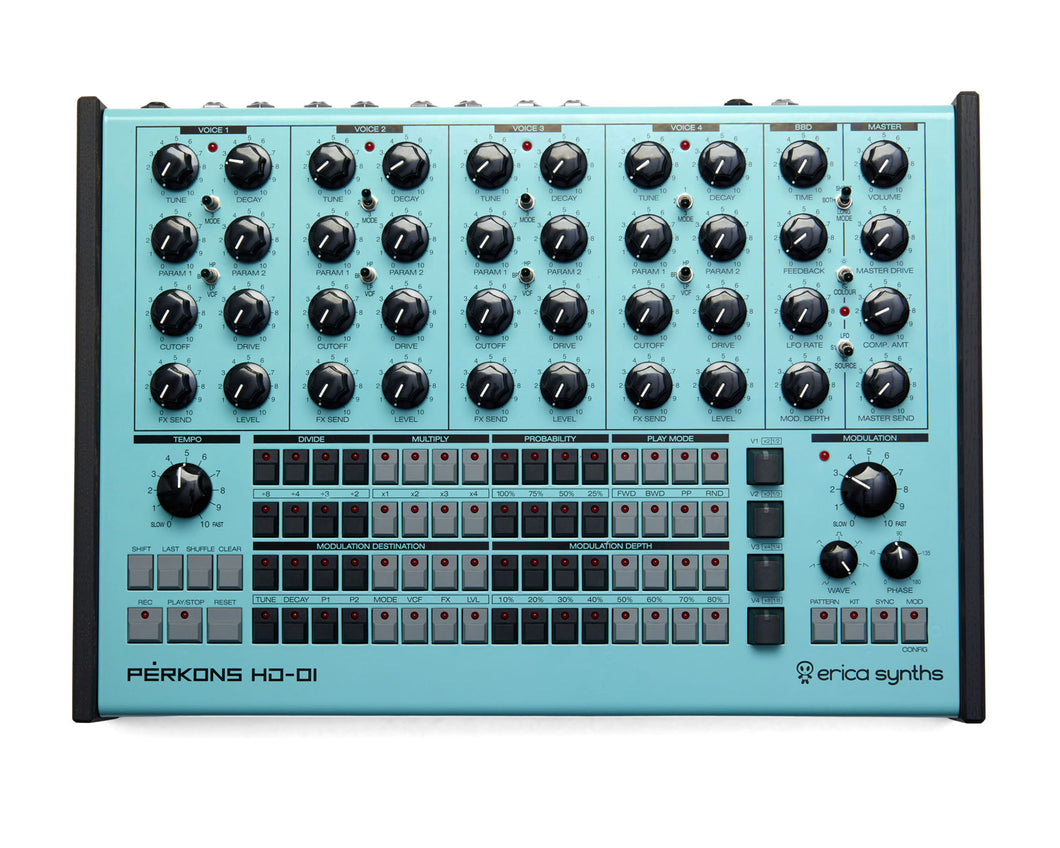 Erica Synths PĒRKONS HD-01 Live Performance Sound Design Drum Machine
