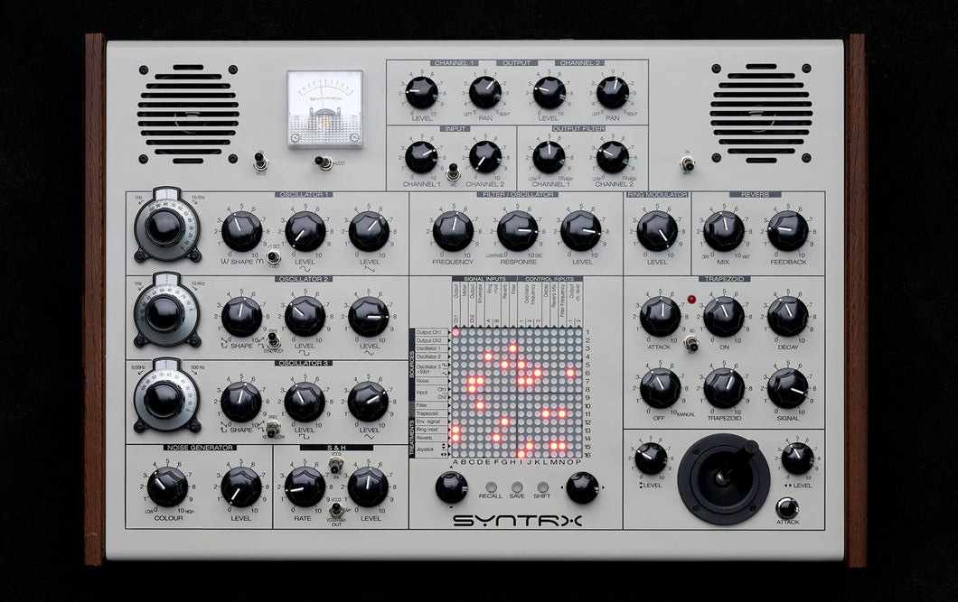 Erica Synths SYNTRX with Built-In Speakers, Vernier Dials & Spring Reverb