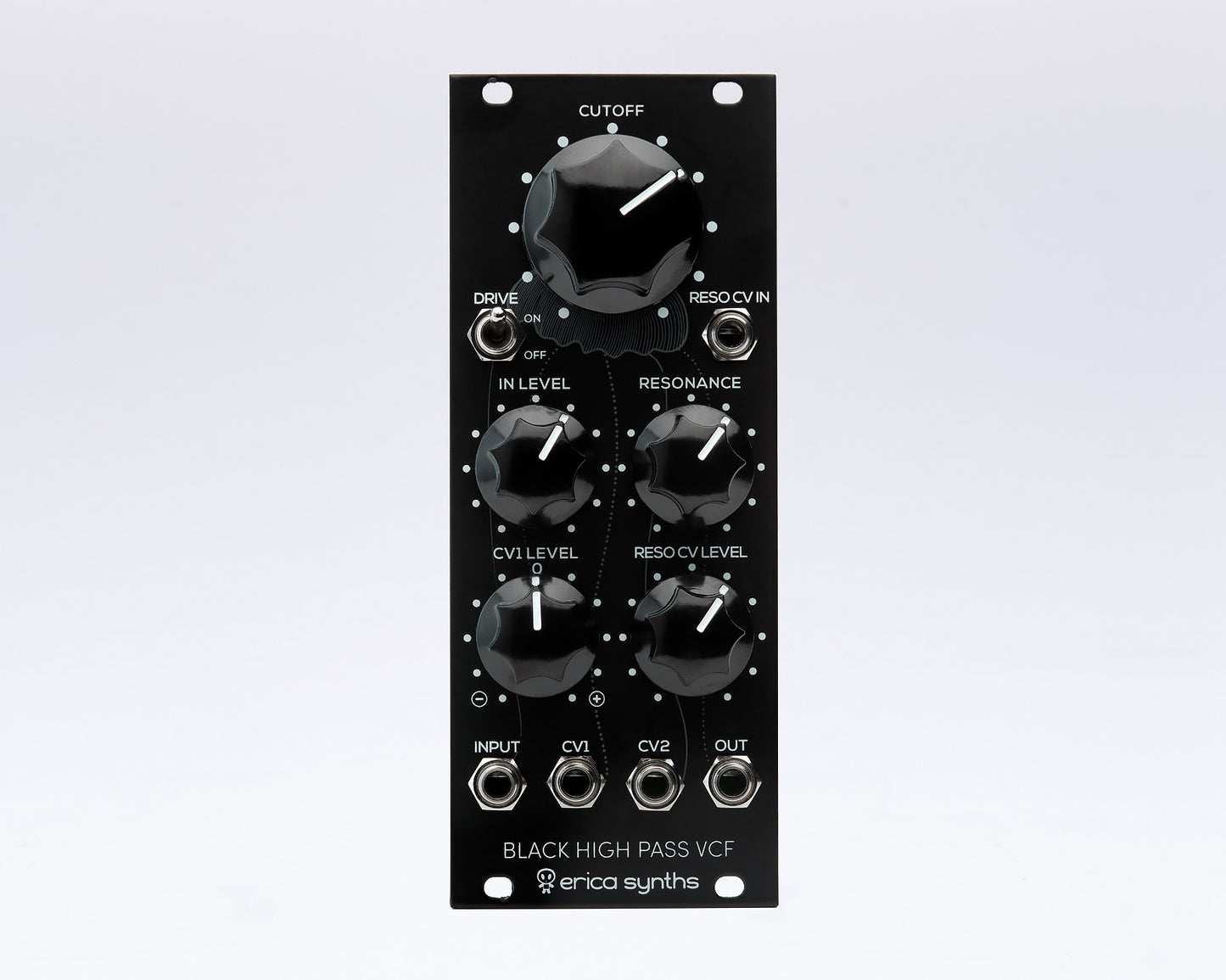 Erica Synths Black HP VCF High-Pass Filter With Overdrive Eurorack Module