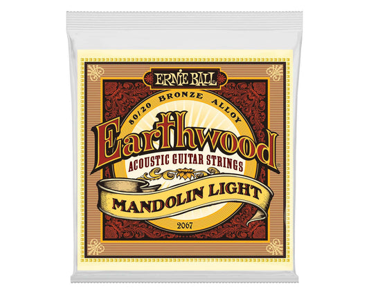 Ernie Ball Earthwood Mandolin Light Loop End 80/20 Bronze Acoustic Guitar Strings - 9-34 Gauge