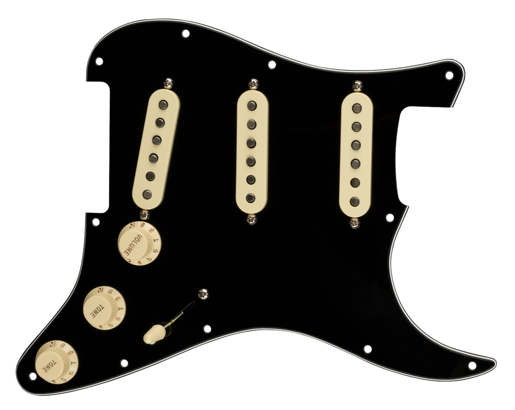 Fender Original '57/'62 SSS Black 11 Hole Pre-Wired Strat Pickguard