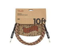 Load image into Gallery viewer, Fender 10&#39; Festival Instrument Cable Pure Hemp Rainbow
