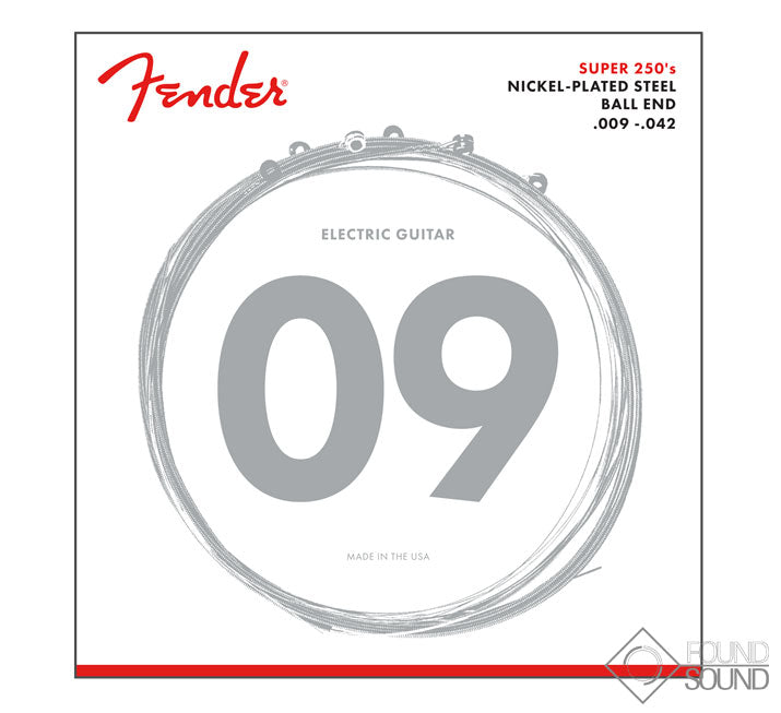 Fender 250L Super 250's Nickel Plated Steel Strings 9-42