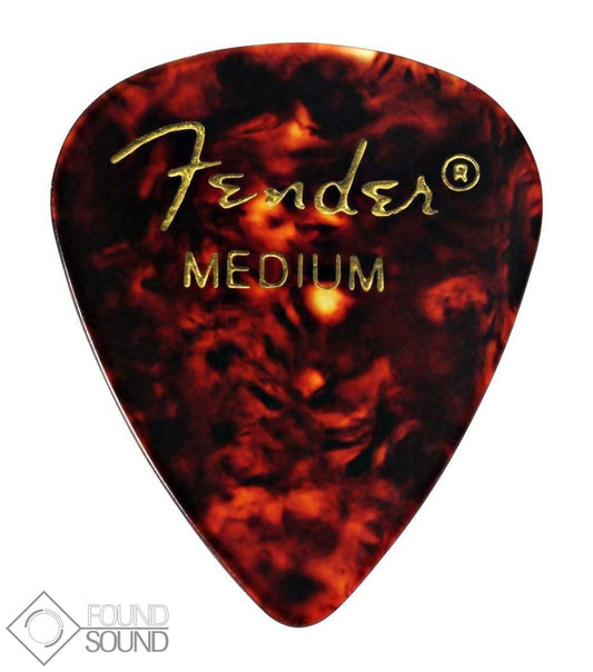 Fender 351 Shape Medium Classic Celluloid Picks - Shell (Pack of 12)