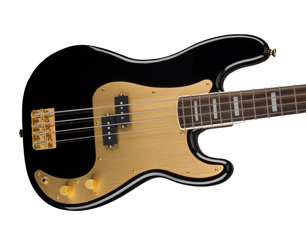 Fender Squier 40th Anniversary Precision Bass Gold Edition - Black