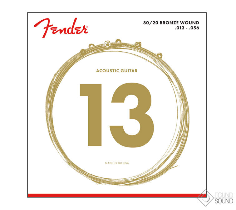 Fender 80/20 Bronze Acoustic Strings 13-56
