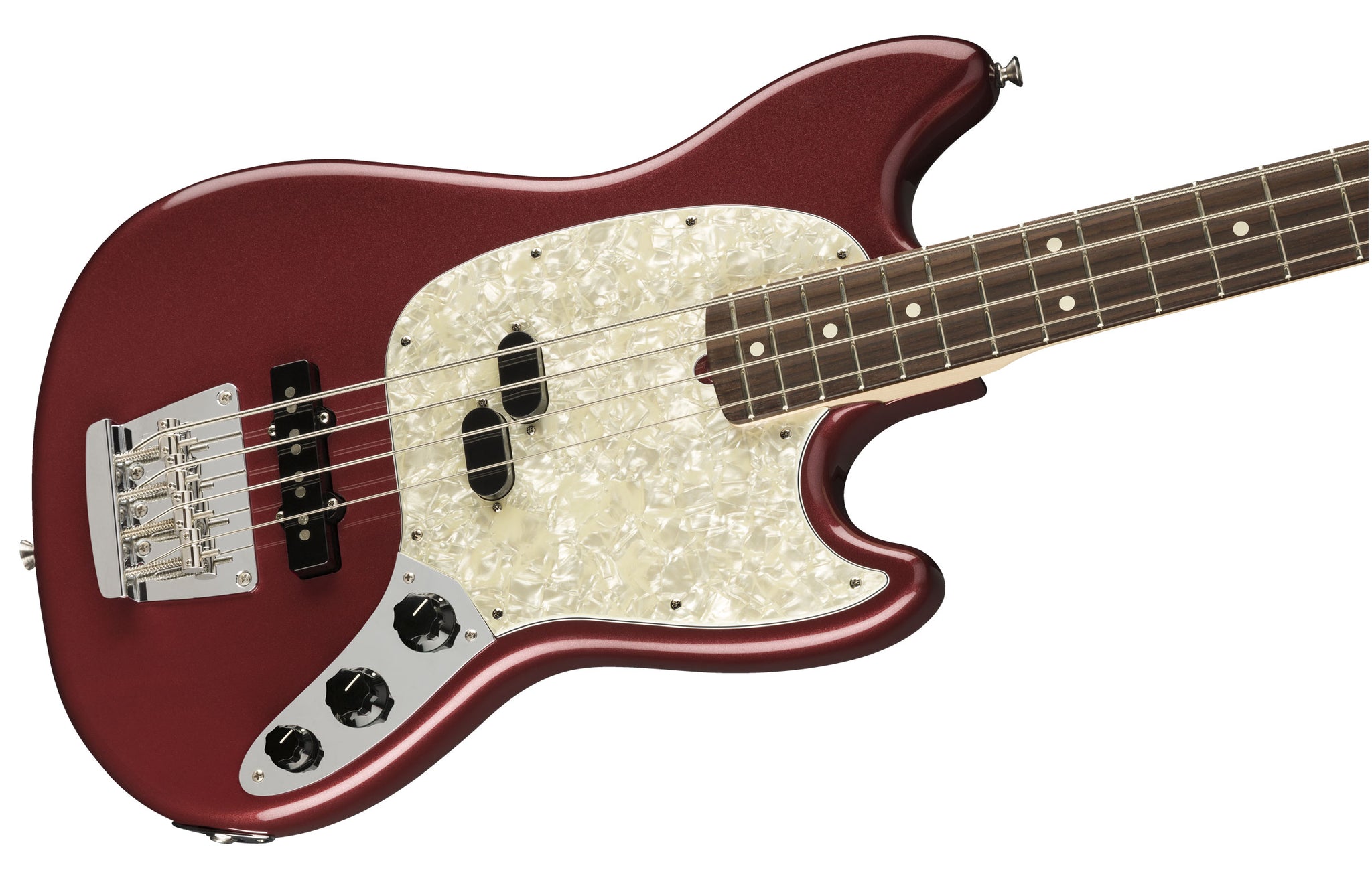 Fender American Performer Mustang Bass Aubergine Found Sound
