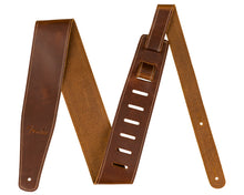 Load image into Gallery viewer, Fender Broken-In Leather Strap, Tan 2.5&quot;

