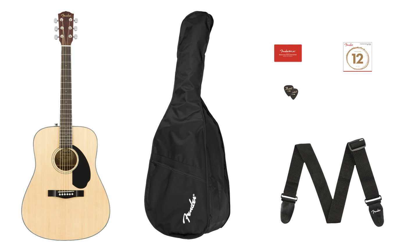 Fender CD-60S Dreadnought Pack V2 - Natural