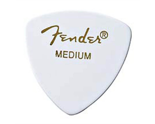Fender Classic Celluloid Picks - 346 Shape (12 Pack) White - Medium
