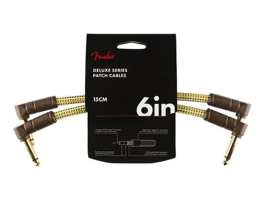 Fender Deluxe Series 6" Cable Tweed 2 PACK