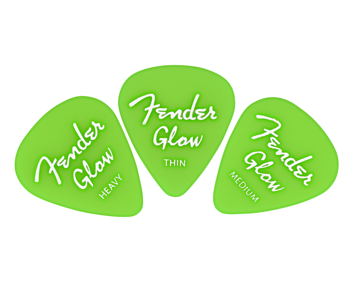 Fender Glow In The Dark 351 Picks - 12-Pack