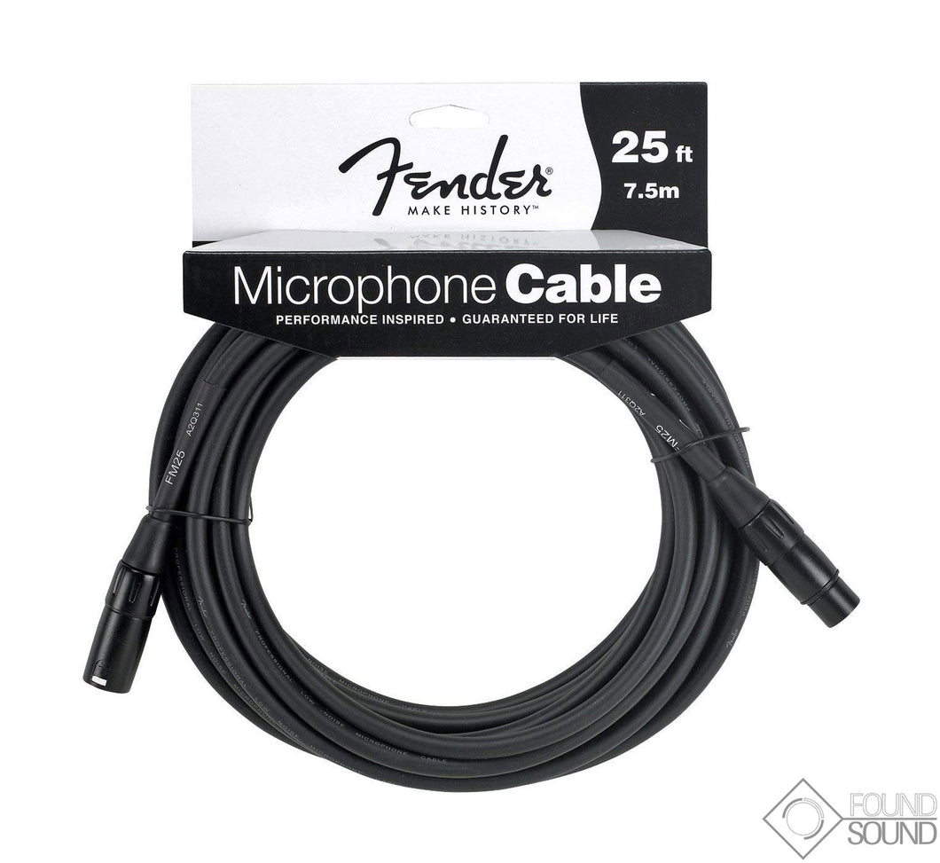 Fender Performance Series Microphone Cable 25 Ft
