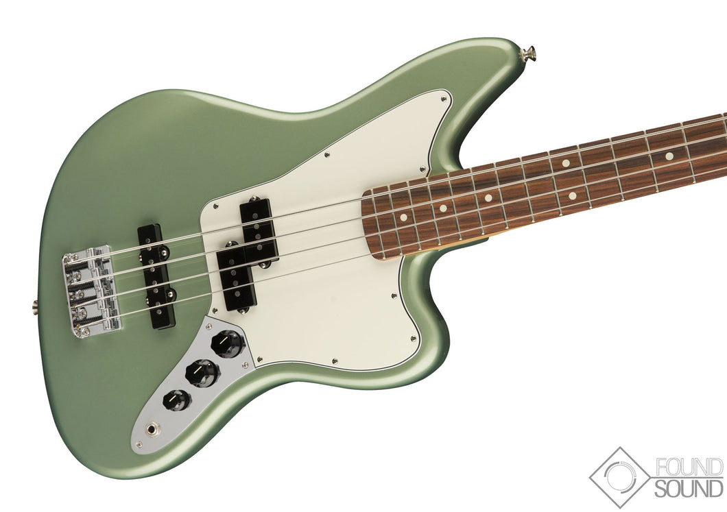 Fender jaguar bass sage green top