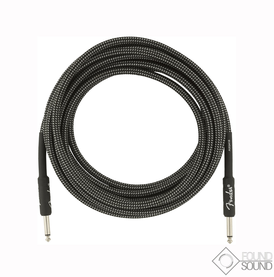 Fender Professional Series 15' Instrument Cable Grey Tweed