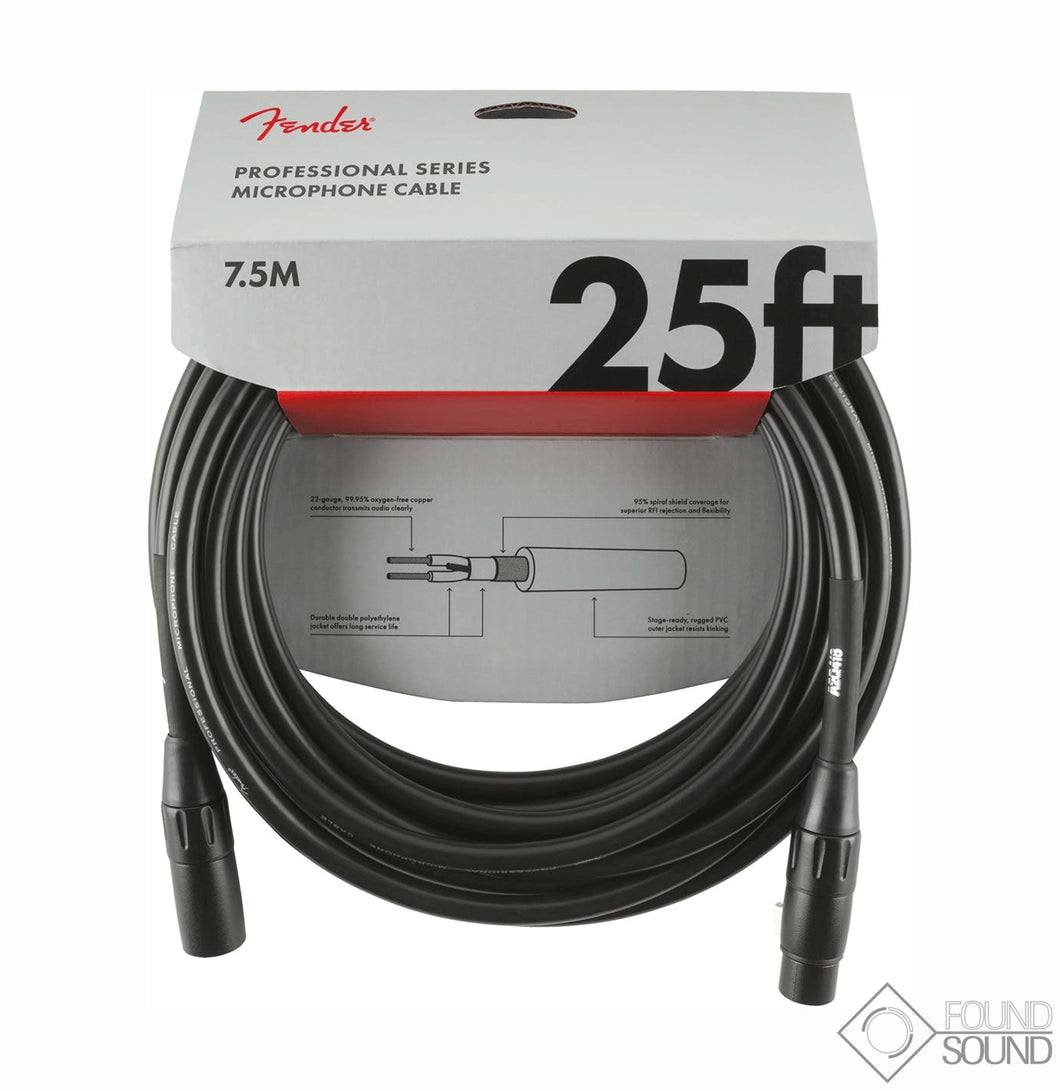 Fender Professional Series 25' Microphone Cable