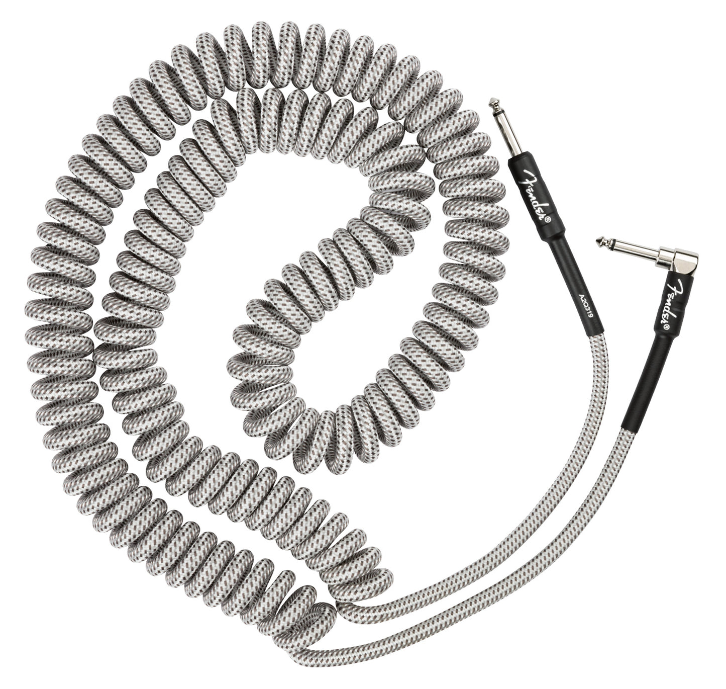 Fender Professional Coil Cable 30' - White Tweed