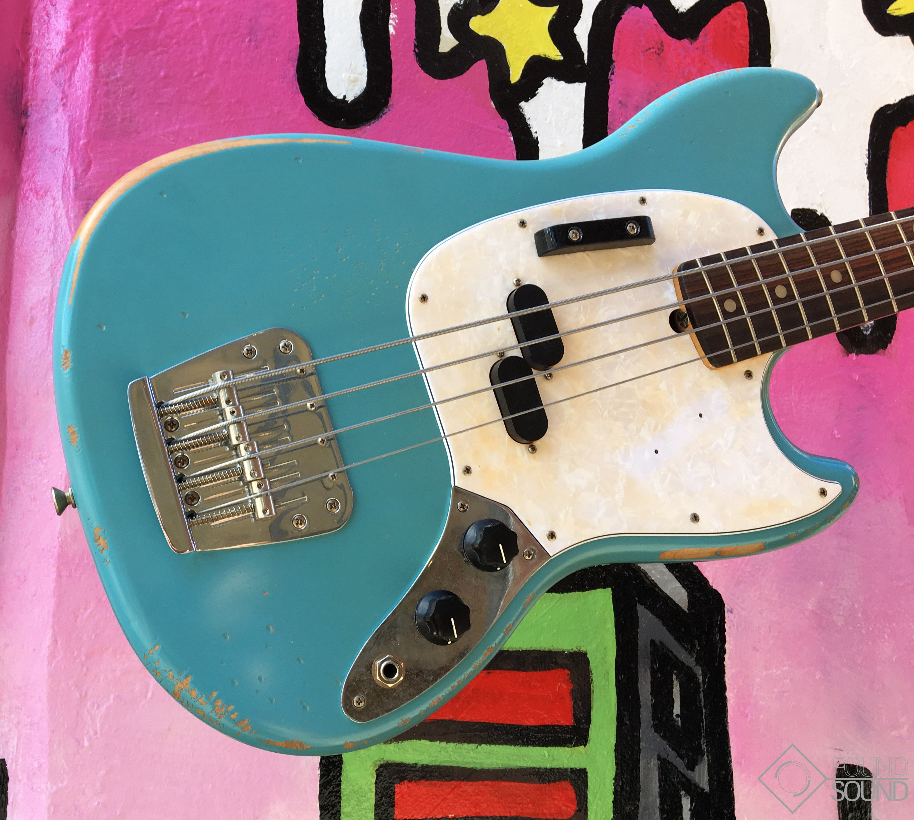 Fender JMJ Road Worn Mustang Bass - Daphne Blue – Found Sound