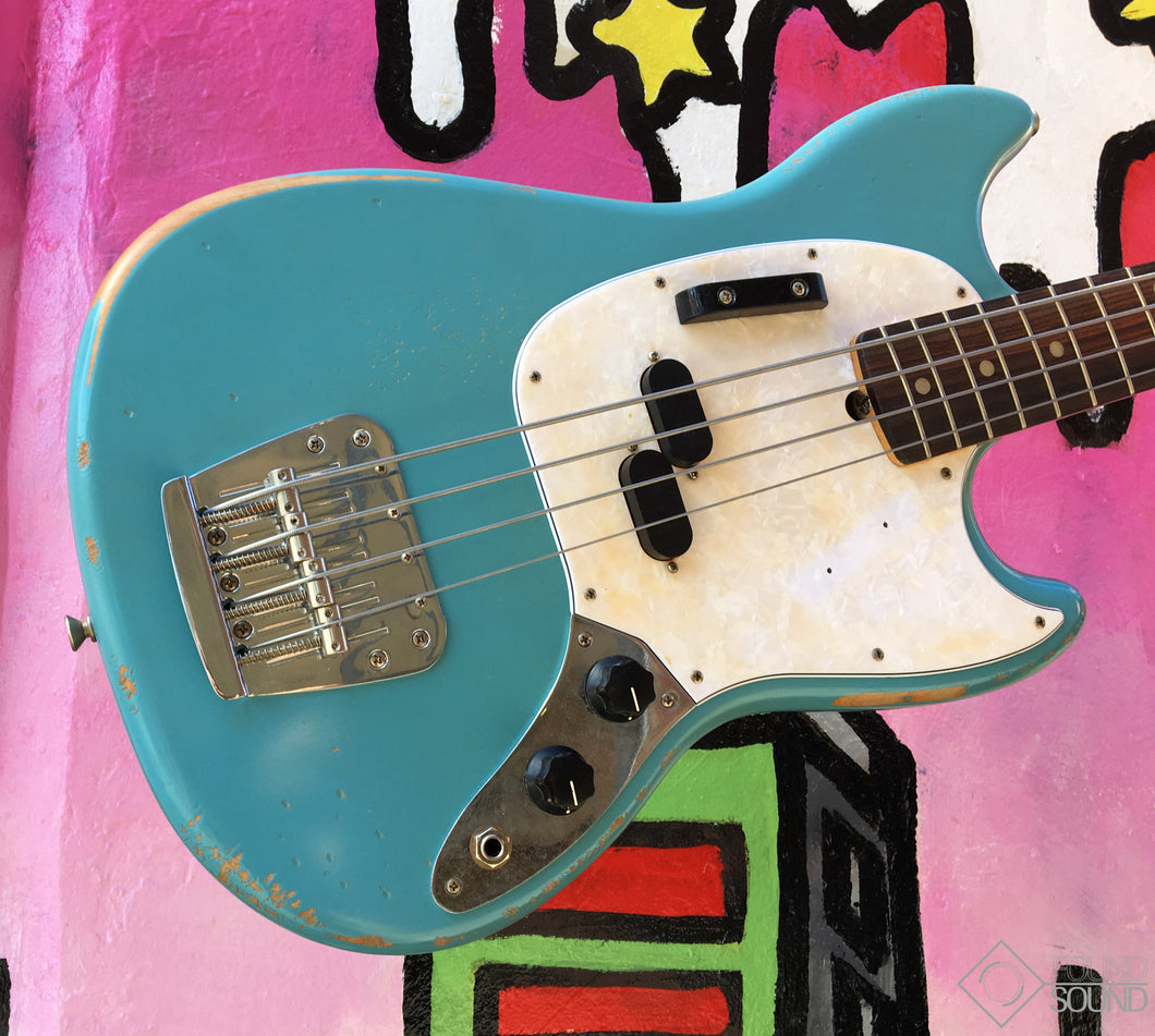 Fender JMJ Road Worn Mustang Bass - Daphne Blue