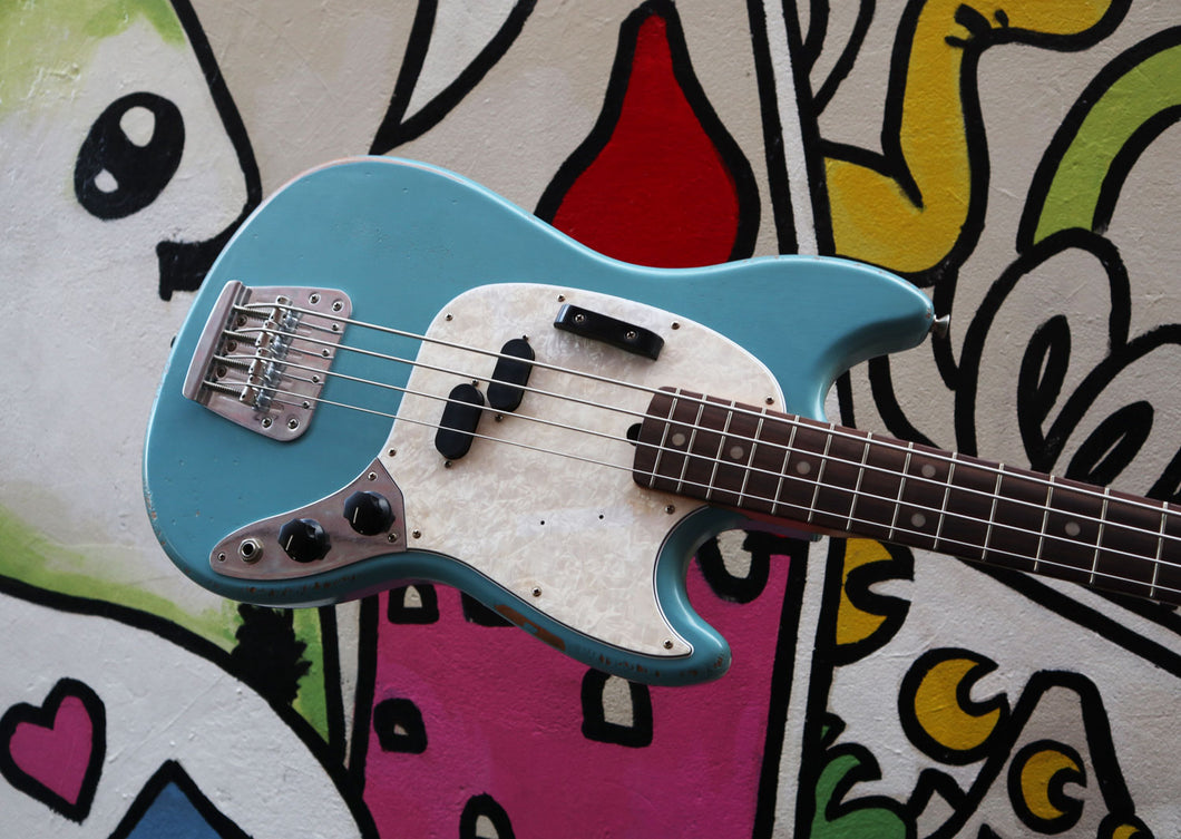 Fender JMJ Road Worn Mustang Bass - Daphne Blue