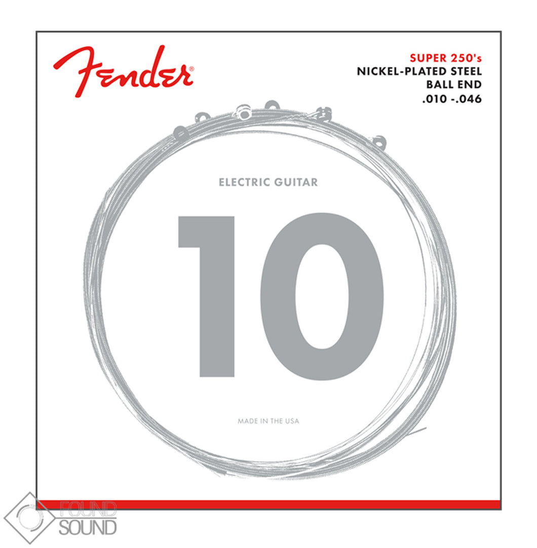 Fender 250R Super 250's Nickel Plated Steel Strings 10-46