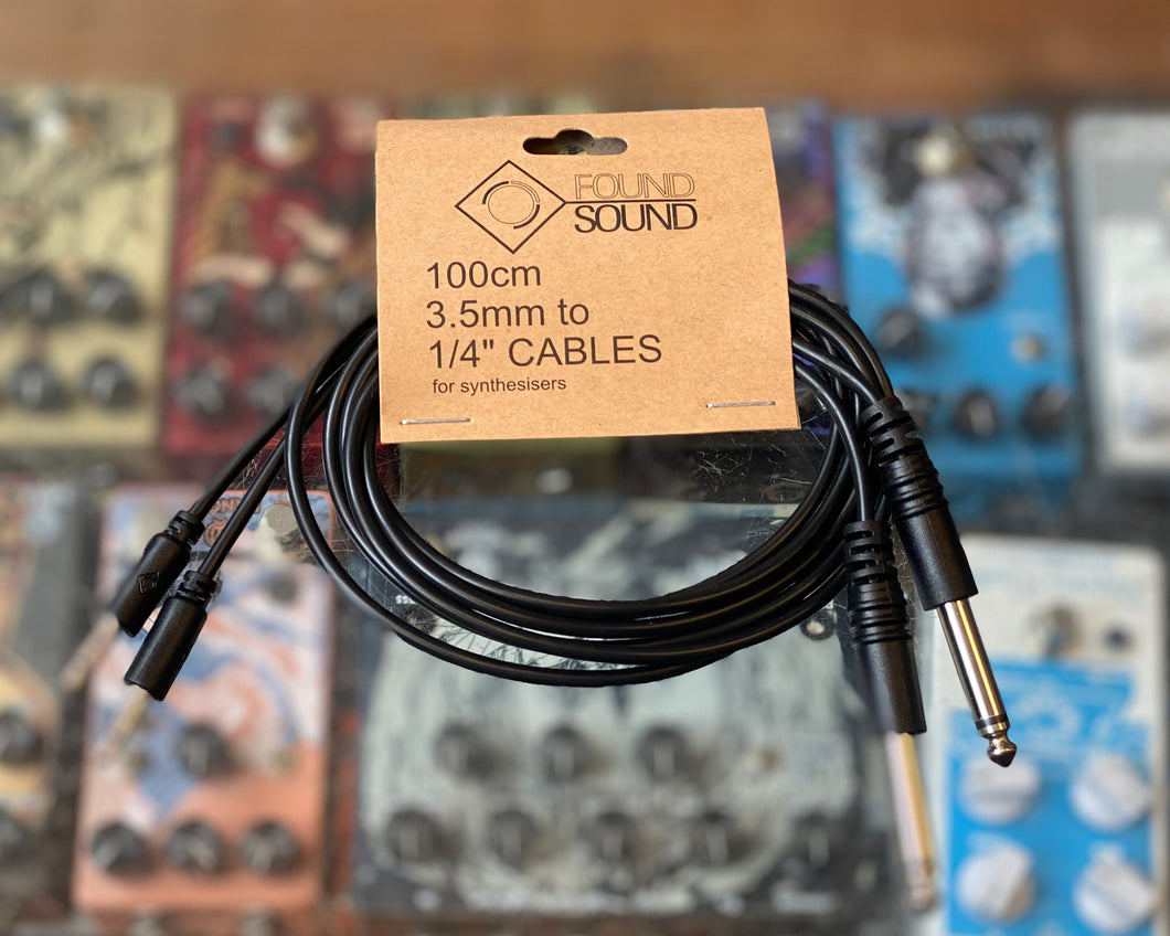 Found Sound 100cm Black 3.5mm to 1/4