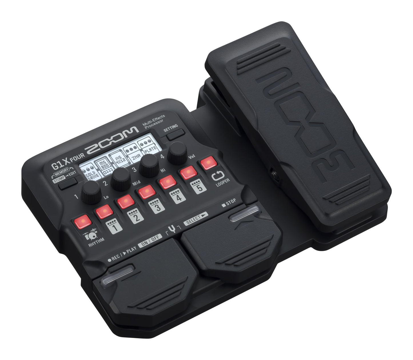 Zoom G1X Four Guitar Multi Effects Processor with Expression Pedal