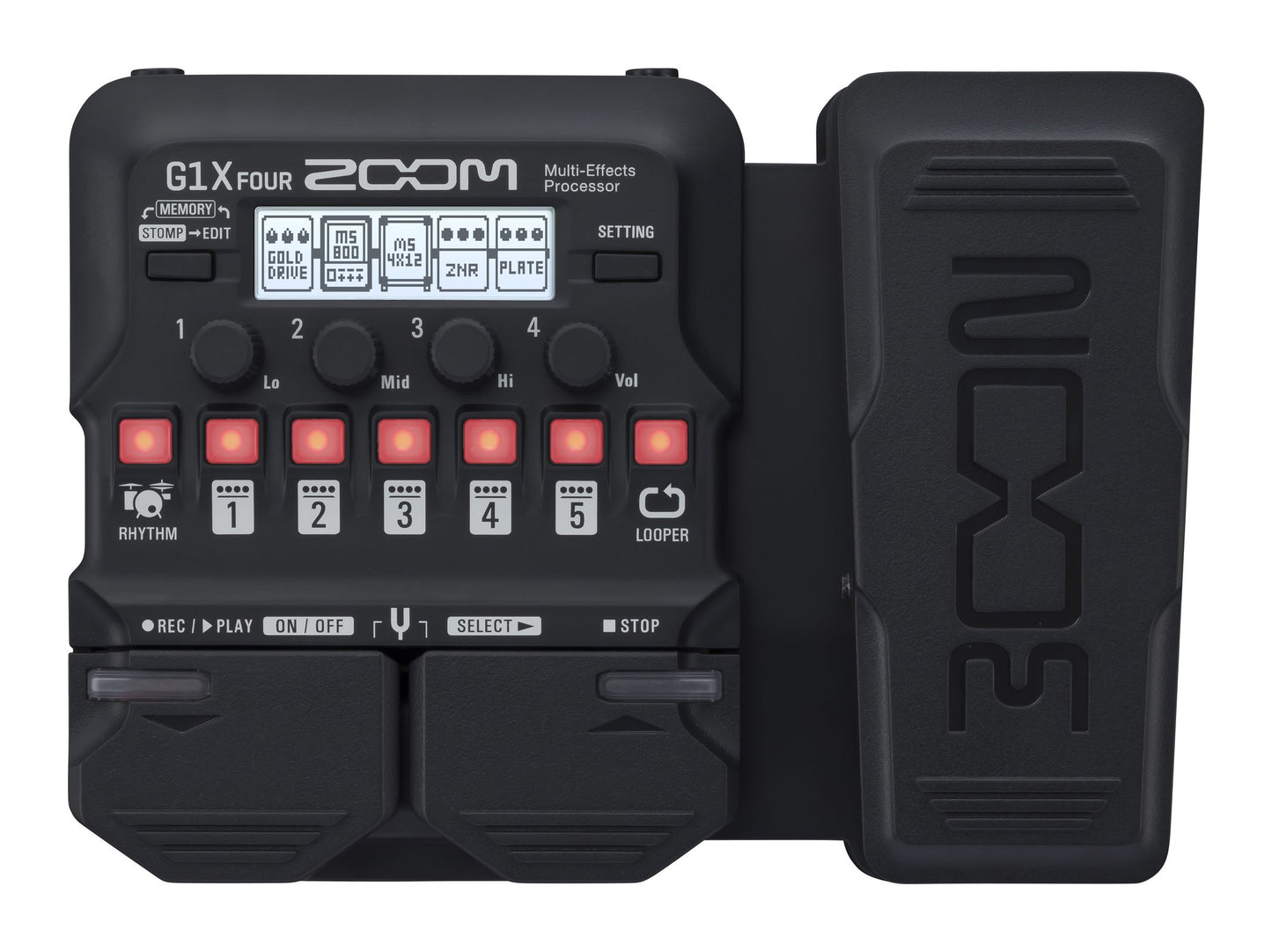 Zoom G1X Four Guitar Multi Effects Processor with Expression Pedal