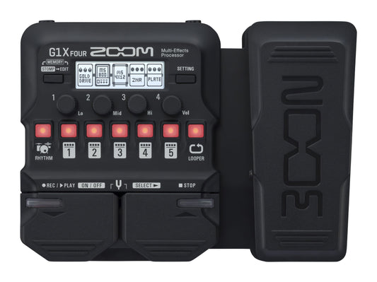 Zoom G1X Four Guitar Multi Effects Processor with Expression Pedal
