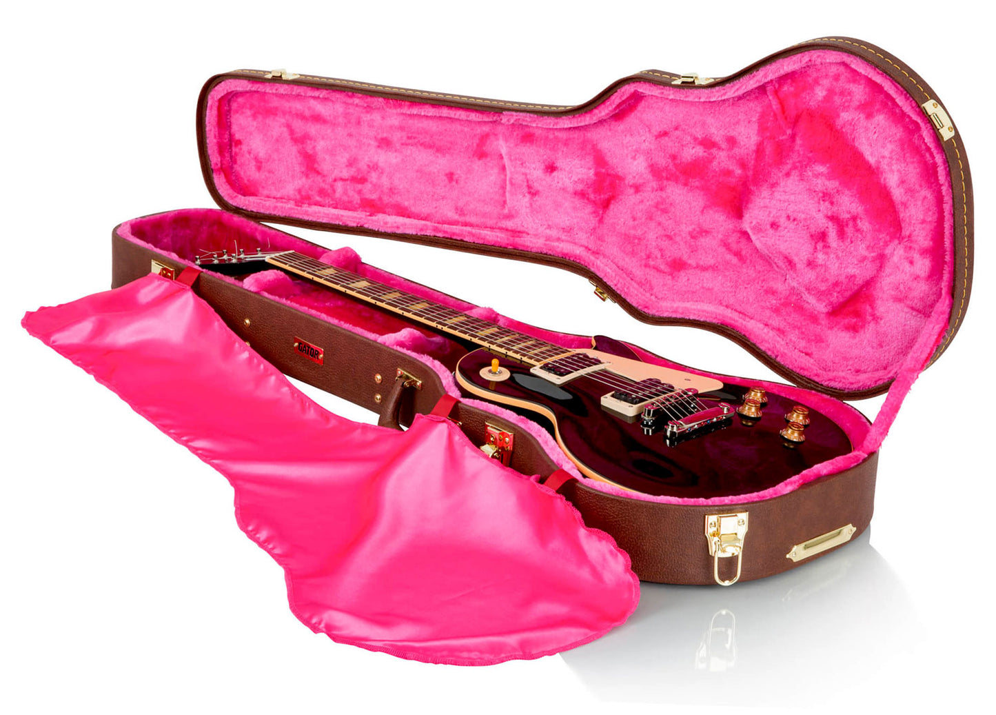 Gator GW-LP Gibson Les Paul Deluxe Wood Guitar Case - Brown