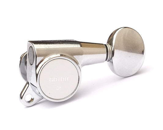 Gotoh SG381 6 In Line Guitar Tuners Tuning Machines - Chrome