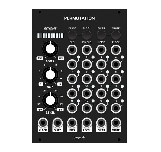 Grayscale Permutation 18HP Black