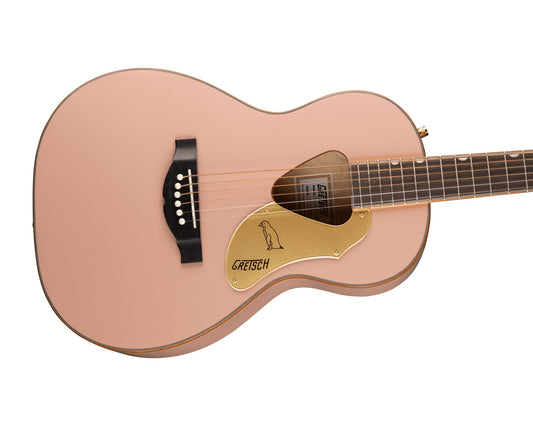 Gretsch G5021E Rancher Penguin Parlour Acoustic/Electric Guitar - Shell Pink