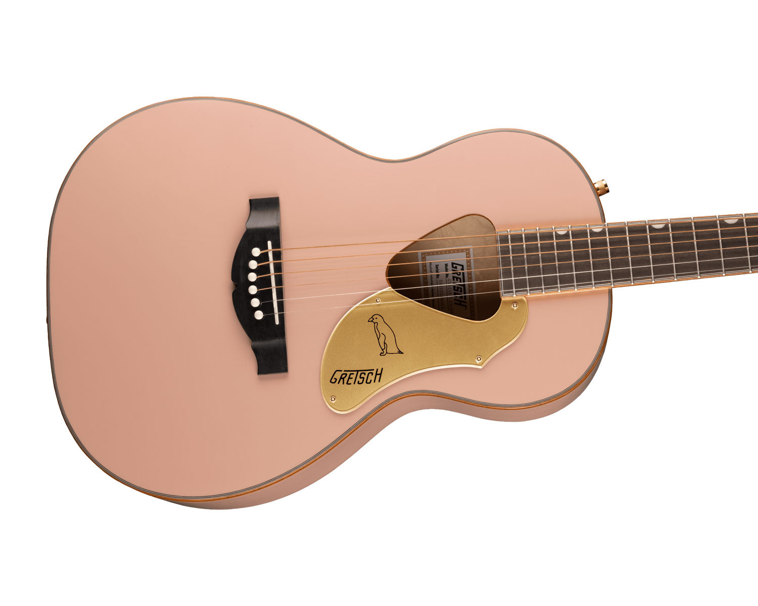 Gretsch G5021E Rancher Penguin Parlour Acoustic/Electric Guitar Shell Pink