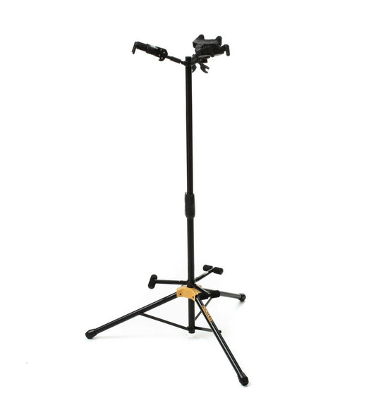 Hercules GS432B Plus Triple Guitar Stand With Backrest & Auto Grip